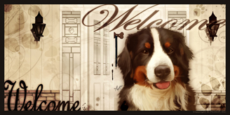 Bernese Mountain Dog_Welcome sign 2 v2
